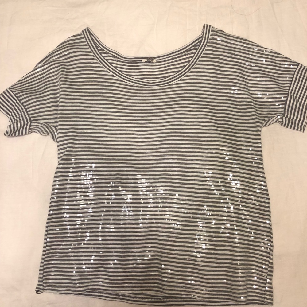 Fossil Sequin Top